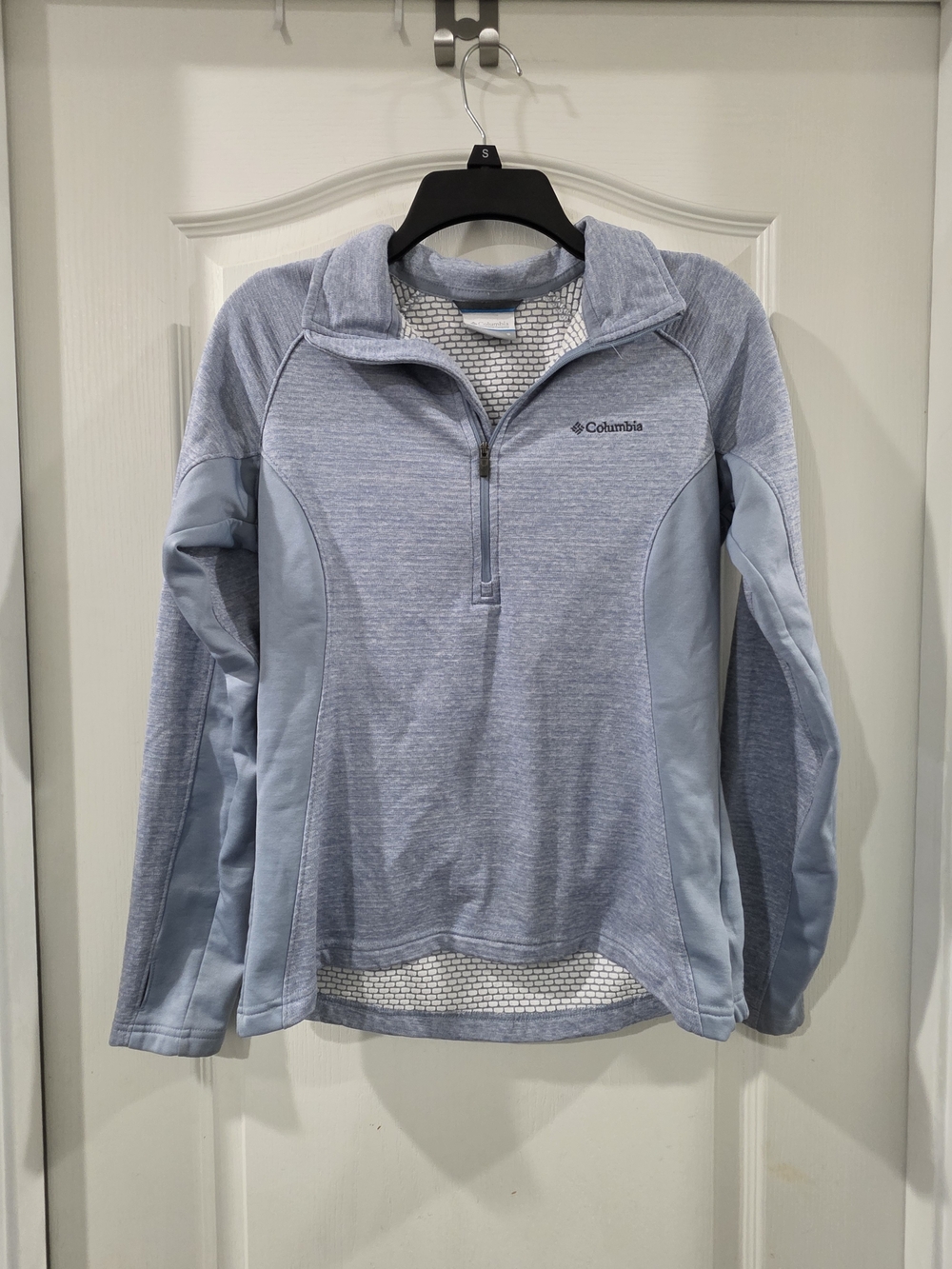 Columbia Light Blue Half-Zip Cowl Neck Performance Pullover